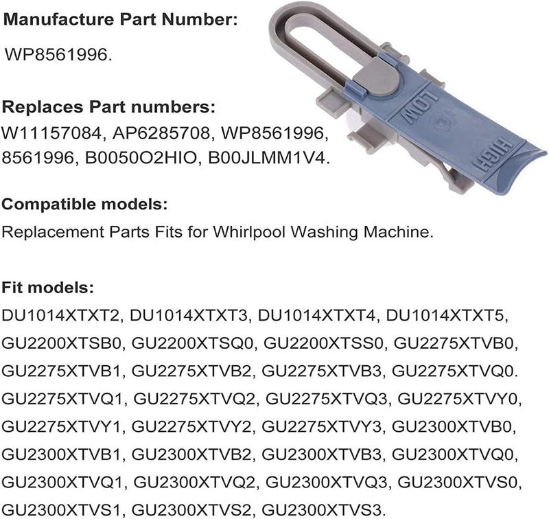Popbee 2 PCS WP8561996 Dishwasher Upper Rack Wheel Adjuster, Replacement W10889280 B0050O2HIO B00JLMM1V4 for Whirlpool, Maytag, KitchenAid, Magic Chef Dishwashers Top Rack Parts 8561996 - Image 4